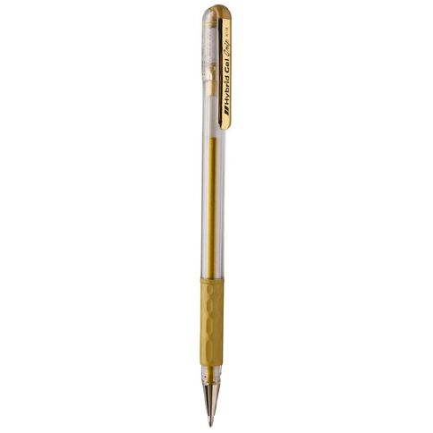 Pentel Gel Pen Hybrid Grip Metallic Loose Gold