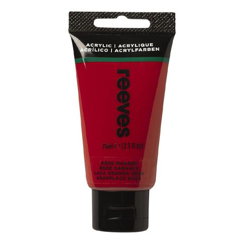 Reeves Fine Acrylic Paint Rose Madder 75ml