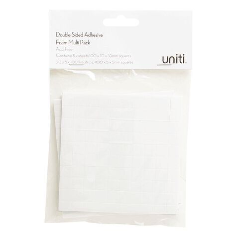 Uniti Adhesive Foam Multi Pack 3 Sheets