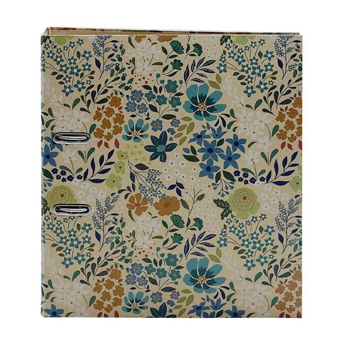 Uniti Blossom Lever Arch A4 Floral Blue