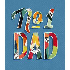 John Sands Father's Day Card General Wish Colourful Power Letter