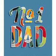 John Sands Father's Day Card General Wish Colourful Power Letter