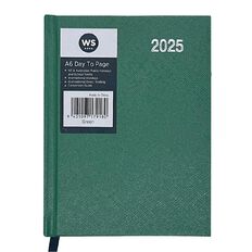 WS Colour Pop  2025 Diary A6 Date To Page Green A6