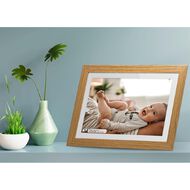 Jackson Frameo 10 inch WiFi Digital Photo Frame With Oak Frame White