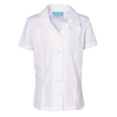 Schooltex Girls' Short Sleeve Split Hem Blouse