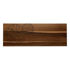 Living & Co Wooden Printed Board 70 x 25 x 1.5cm Natural