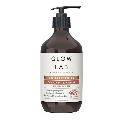Glow Lab Coconut & Cedar Antibacterial Handwash 300ml Glow Lab Coconut & Cedar Antibacterial Handwash 300ml