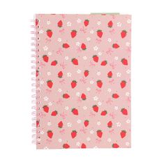 Uniti Kids Country Calling Spiral Strawberry A4 Notebook