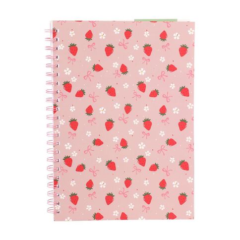 Uniti Kids Country Calling Spiral Strawberry A4 Notebook