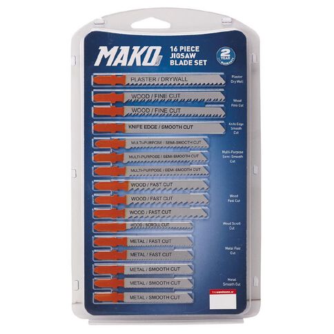 Mako Jigsaw Blade Set 16 Pack