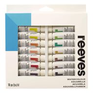 Reeves Watercolour Paint Set Multicolour 18 Pack 12ml
