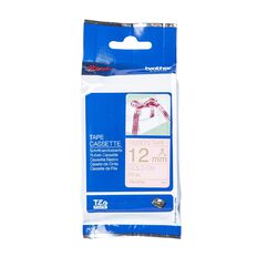 Brother TZERE34 Ribbon Tape Gold on Pink 12mm x 4m