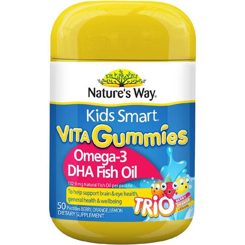 Nature's Way Kids' Smart Vita Gummies Omega 3 50s