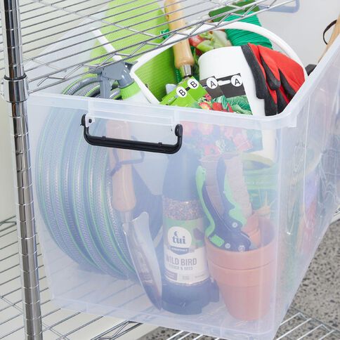 Living & Co Rolling Organiser 87L Clear