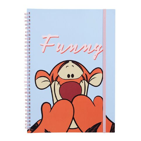 Disney Winnie the Pooh Softcover Notebook Funny Blue Light A4