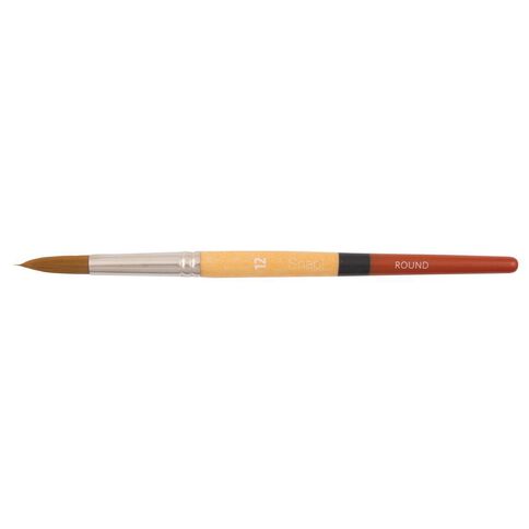 Princeton Snap Brush Short Handle Taklon Round 12 Gold