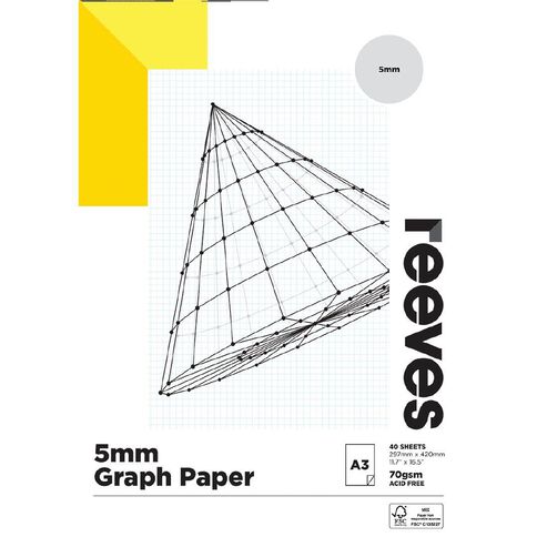 Reeves Graph Pad 5mm 70gsm A3