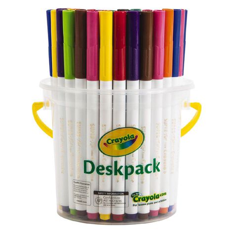 Crayola Supertips Washable Markers Deskpack Multi-Coloured