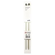 Uniti Knitting Aluminium Needles 5mm 35cm Grey Mid 2 Pack