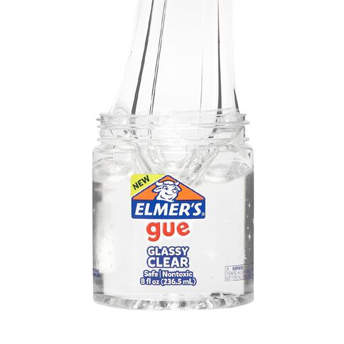 Elmer's Gue Premade Slime Glassy Clear Jar