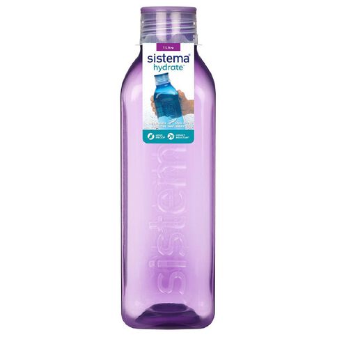 Sistema Square Bottle Assorted 1L