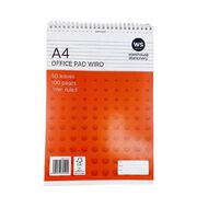 WS Wire-o Notepad A4 White