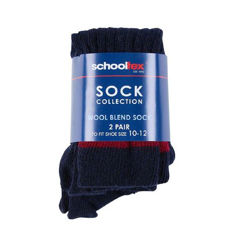 Schooltex Striped School Socks 2 Pack