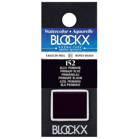 BLOCKX Watercolour Half Pan S1 152 Primary Blue Blue