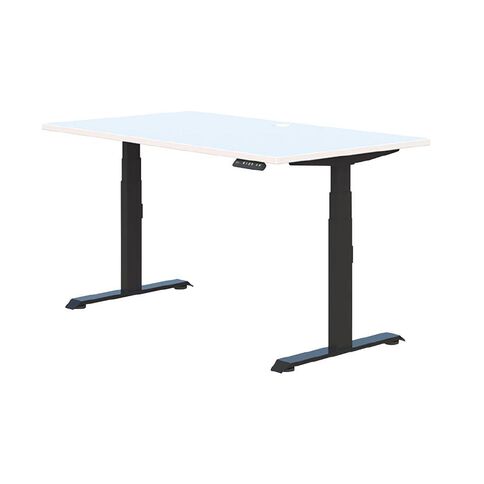 Accent Quick Ship Premium Electric Desk Black/Snow 1800 x 800