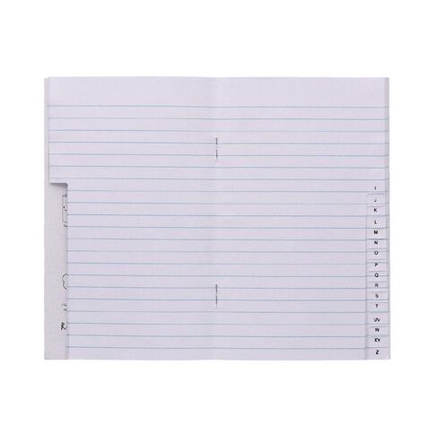 WS Notebook 5B1 Index 7mm 32 Leaf Red Mid