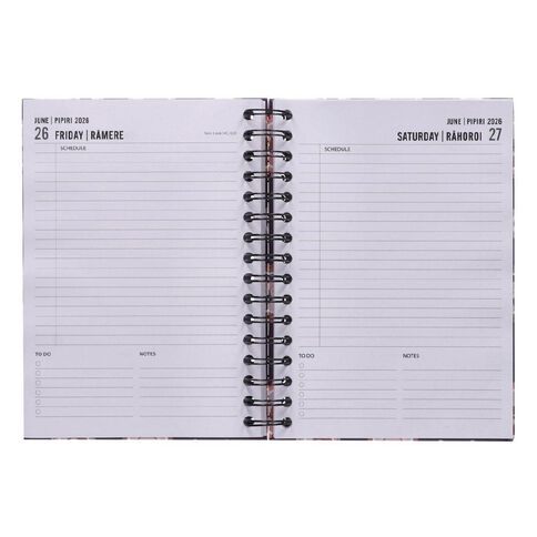 WS 2026 Diary A5 Day to Page Spiral Cats