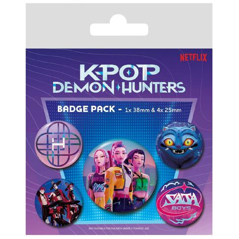 KPop Demon Hunters Badge 5 Pack