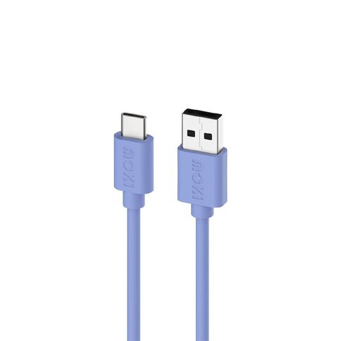Moki USB-A to USB-C SynCharge Cable 1m - Ultra Blue