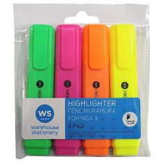 WS Highlighter 4 Pack