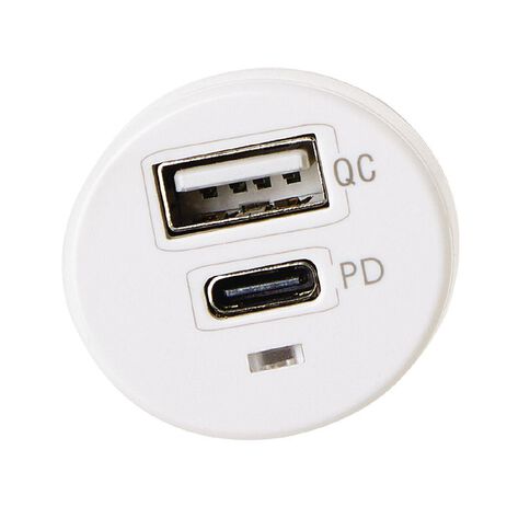 Tech.Inc USB-C + A 27W PD Dual Car Charger