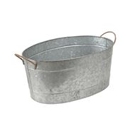 Living & Co Galvanised Drinks Bucket Silver Grey Living & Co Galvanised Drinks Bucket Silver Grey