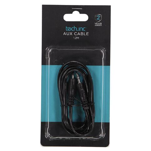 Tech.Inc 3.5mm-3.5mm Aux Cable 1.2m Black