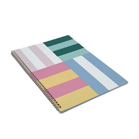 Uniti Clubhouse Softcover Notebook Striped Multi-Coloured