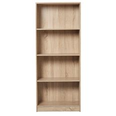 Living & Co Mason Bookcase 4 Tier Oak Look