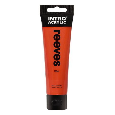 Reeves Intro Acrylic Paint Red Ochre 100ml 100ml