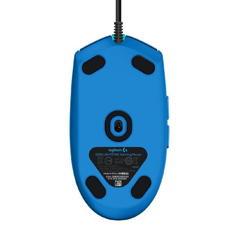 Logitech G203 Lightsync Gaming Mouse Mid Blue Blue Mid