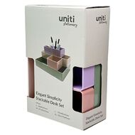 Uniti Stationery Elegant Simplicity Desk Set 4 Pieces