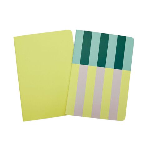 Uniti Clubhouse Notebook Saddle Stitched 2 Pack Multi-Coloured