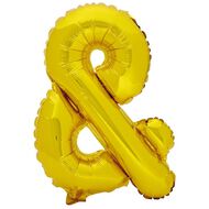 Artwrap Foil Balloon Ampersand Gold 35cm