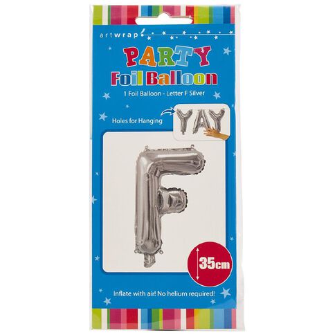 Artwrap Foil Balloon F Silver 35cm