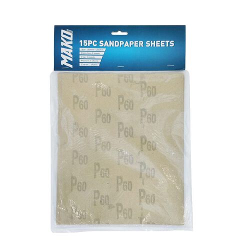 Mako Sand Paper Set 15 Piece