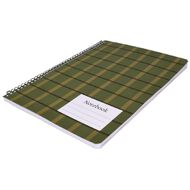 Uniti Stationery Plaid Green A4 Notebook