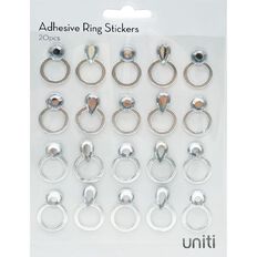Uniti Gem Ring Stickers 20 Pieces