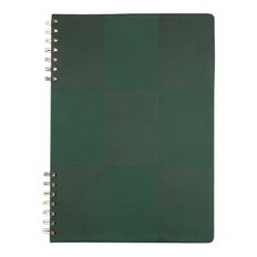 Uniti Stationery Check Green A4 Notebook