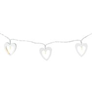 Party Inc Battery Operated Wooden Heart Lights Warm White 10LED